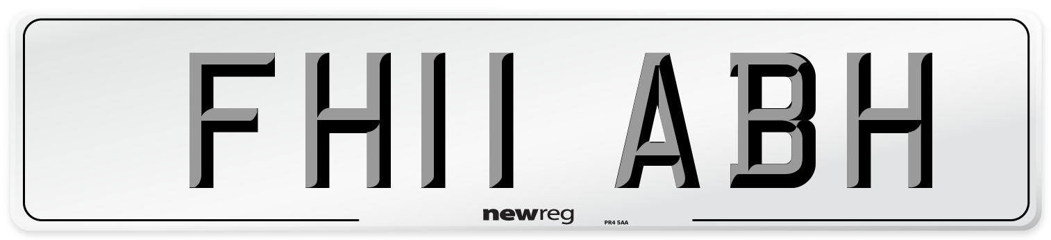 FH11 ABH Number Plate from New Reg